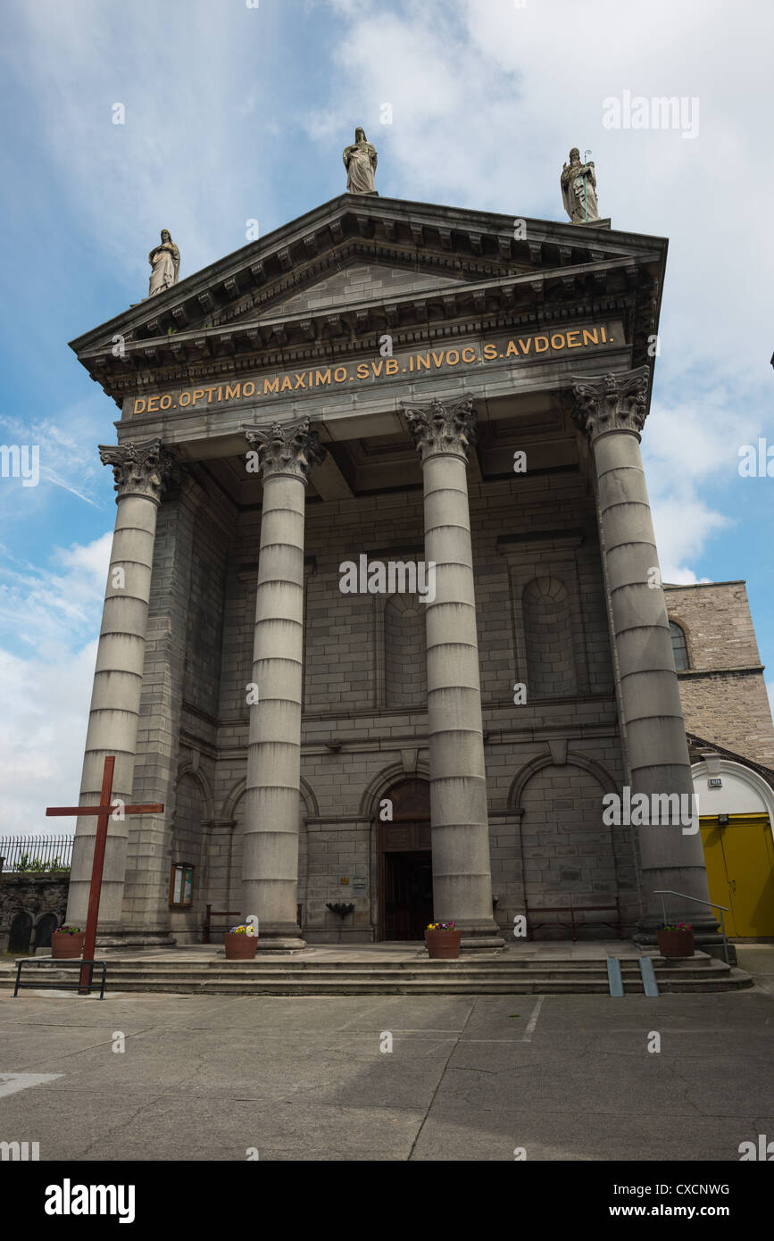 St Audoen la iglesia católica romana para la capellanía polaca en Irlanda Dublín Foto de stock