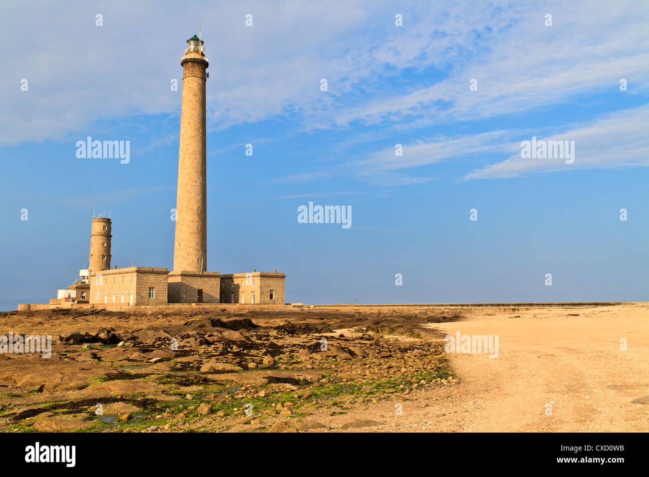 Francia Gatteville Barfleur-le-Faro Phare Normandía Foto de stock