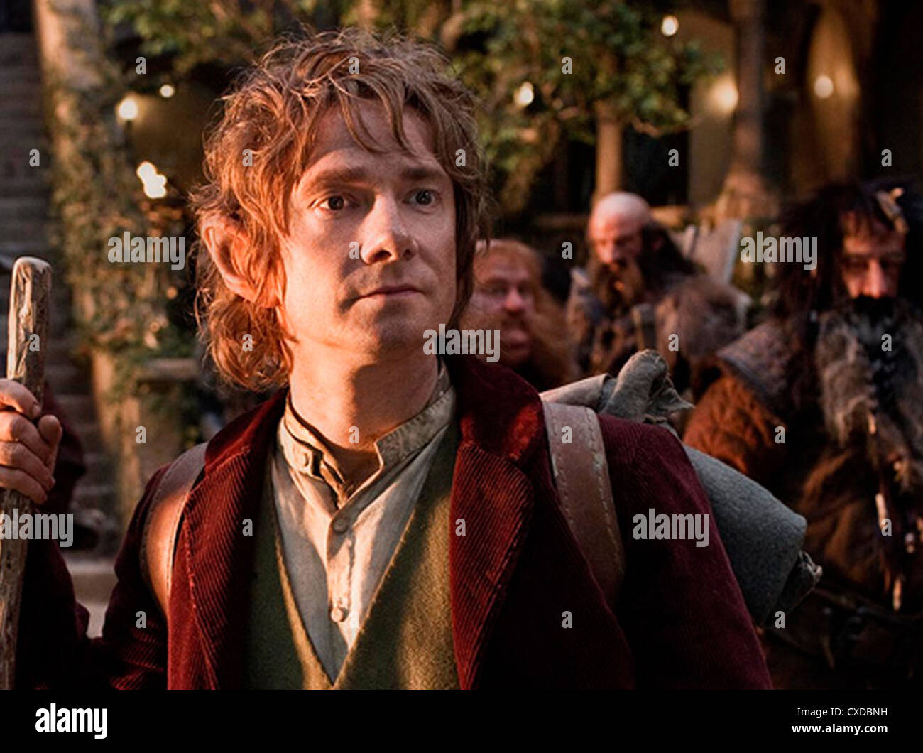 El Hobbit: un viaje inesperado 2012 Nueva línea/MGM film con Martin Freeman Foto de stock