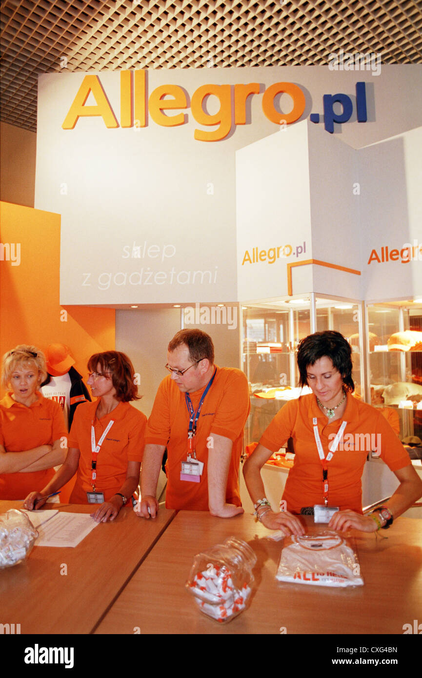 Reunión anual de Allegro, líder en el mercado de subastas de Internet en Polonia Foto de stock