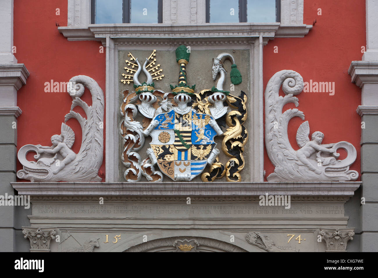 El edificio histórico del ayuntamiento, Gotha, Turingia, Alemania Foto de stock