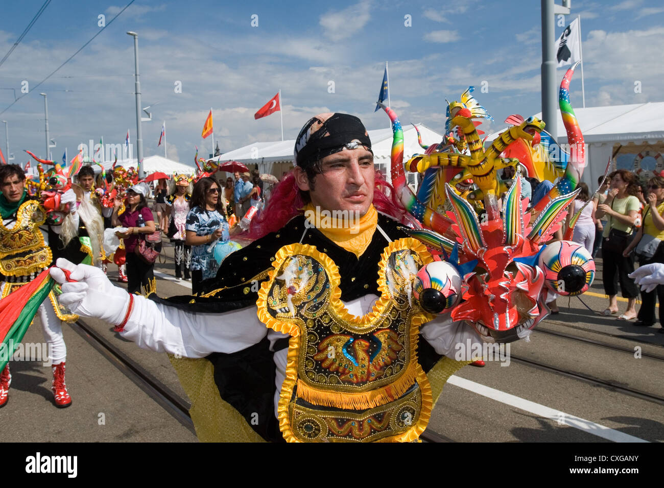 Desfile de las Culturas en Basilea Foto de stock