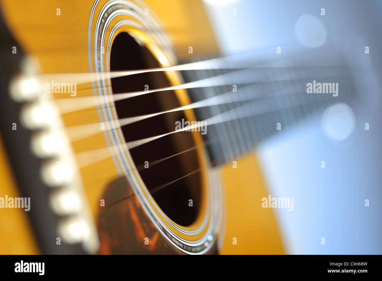 Guitarra acústica Foto de stock
