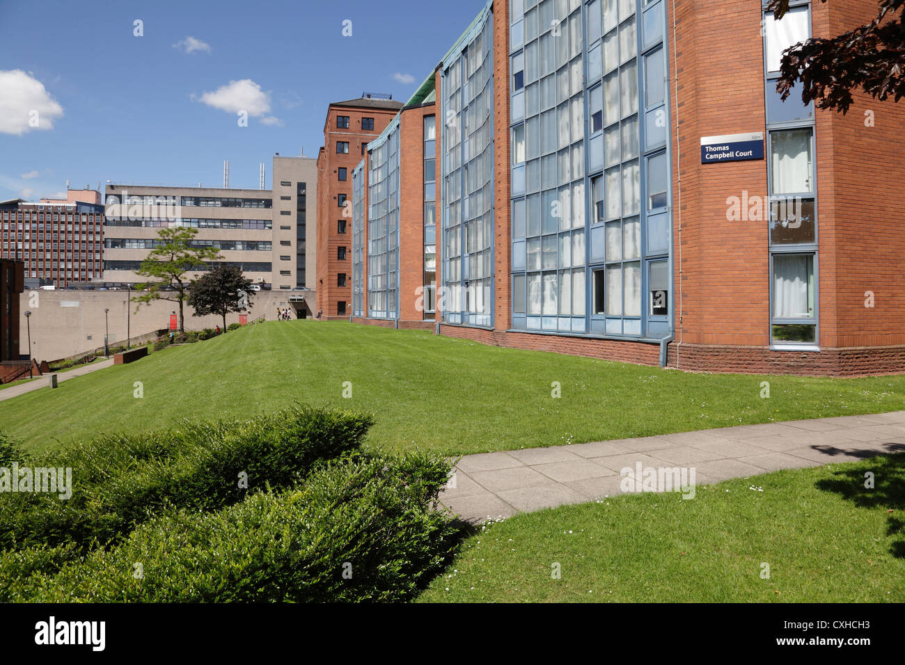 Universidad de Strathclyde alojamiento para estudiantes, Thomas Campbell Court, Glasgow, Escocia, Reino Unido Foto de stock