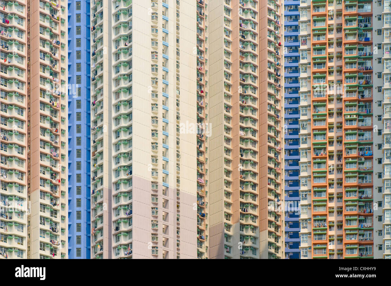Junglas de concreto de Hong kong Foto de stock