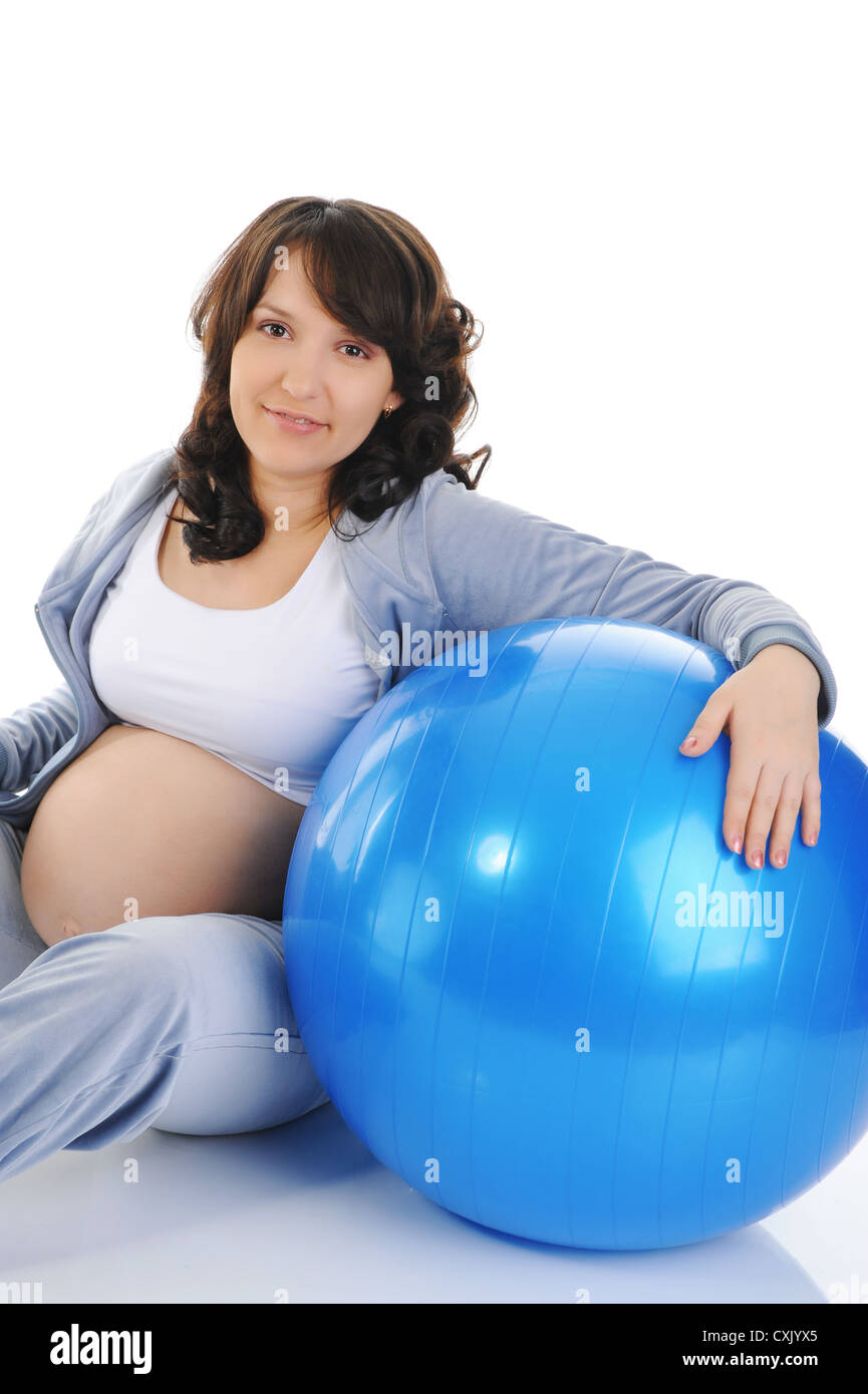 Hermosa mujer embarazada Foto de stock