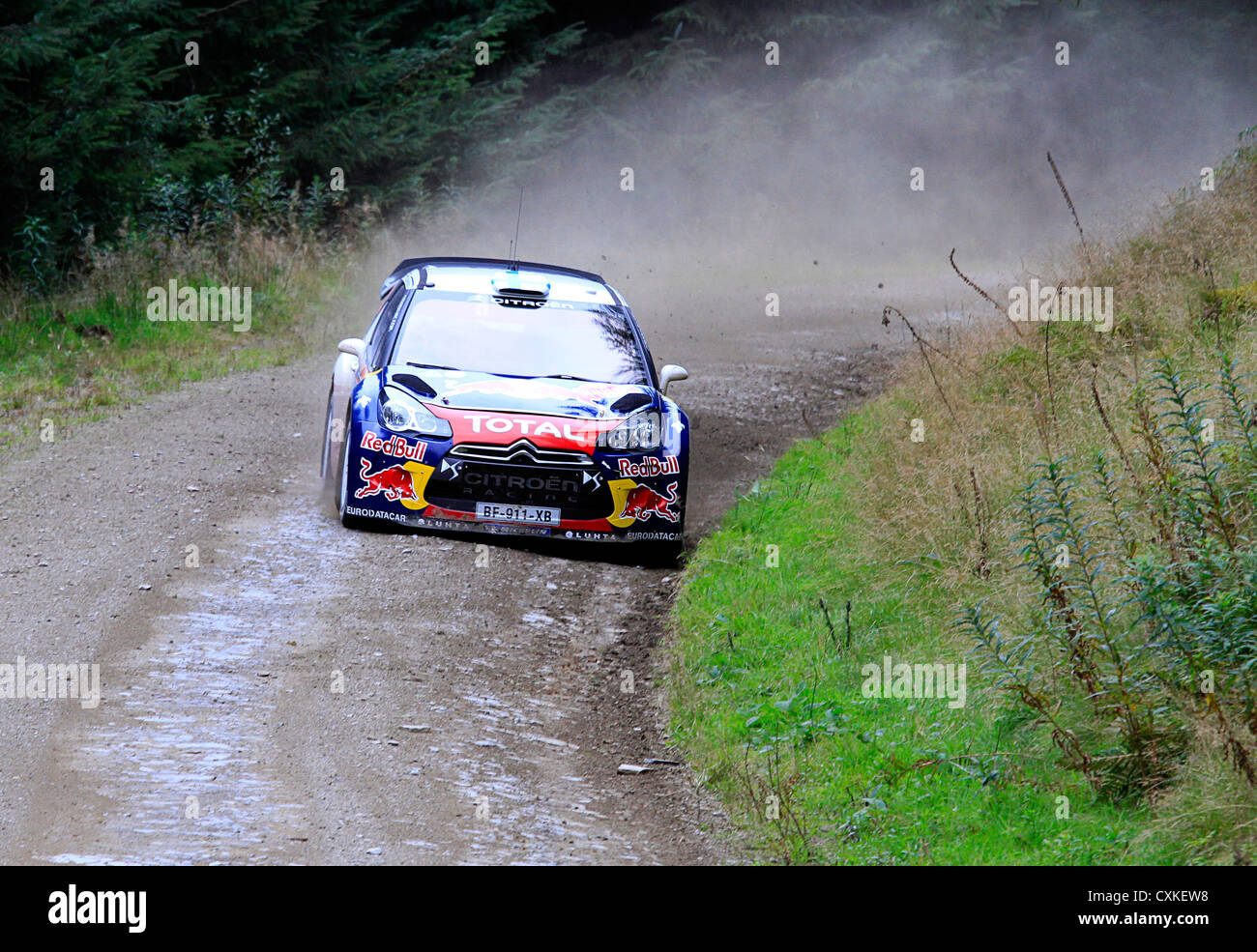 WRC 2012, Gales, M Hirvonen Foto de stock