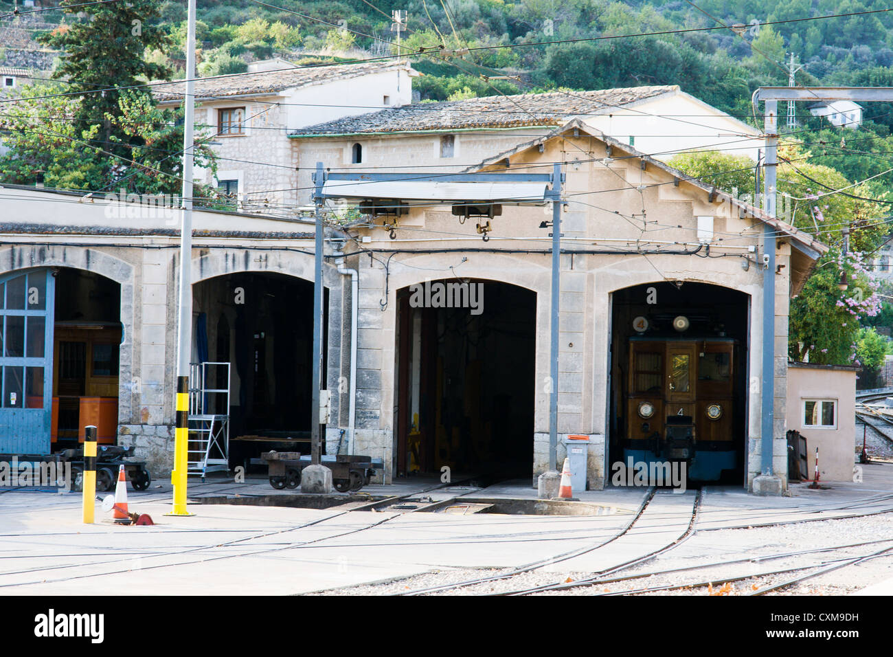 El tranvía de Sollér al puerto de Sollér es parte del tren de la línea