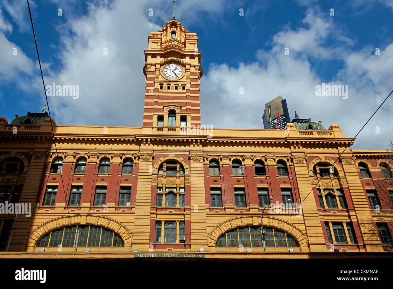 La estación de Flinders Street | Estructura Histórica de Melbourne Foto de stock