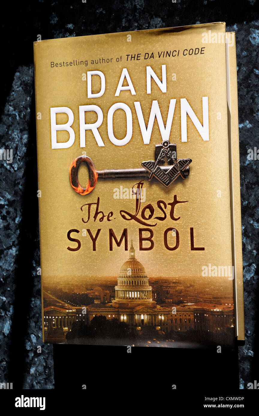 Dan Brown El Símbolo Perdido portada del libro. Foto de stock