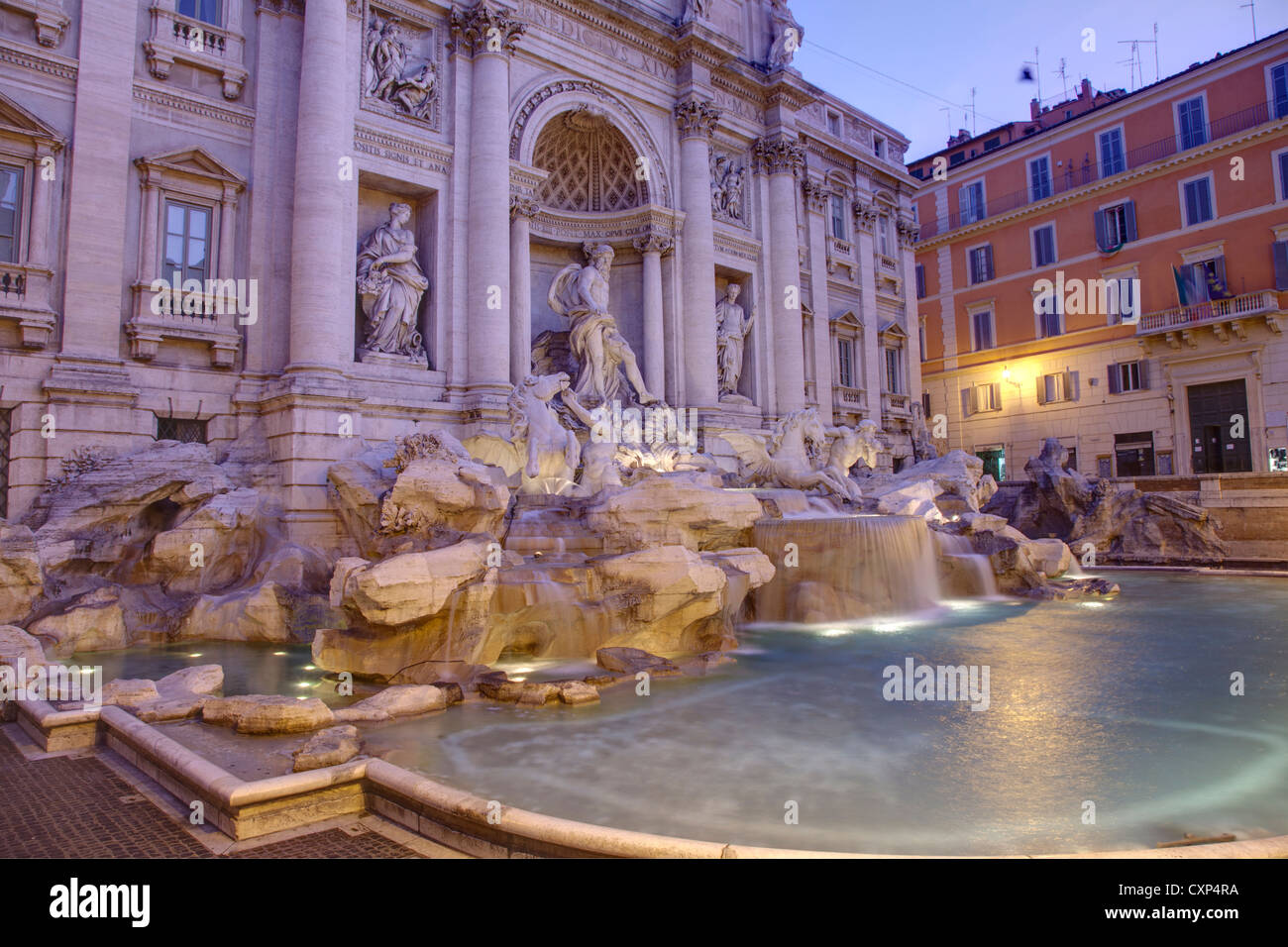La Fontana di Trevi, Roma Italia Foto de stock