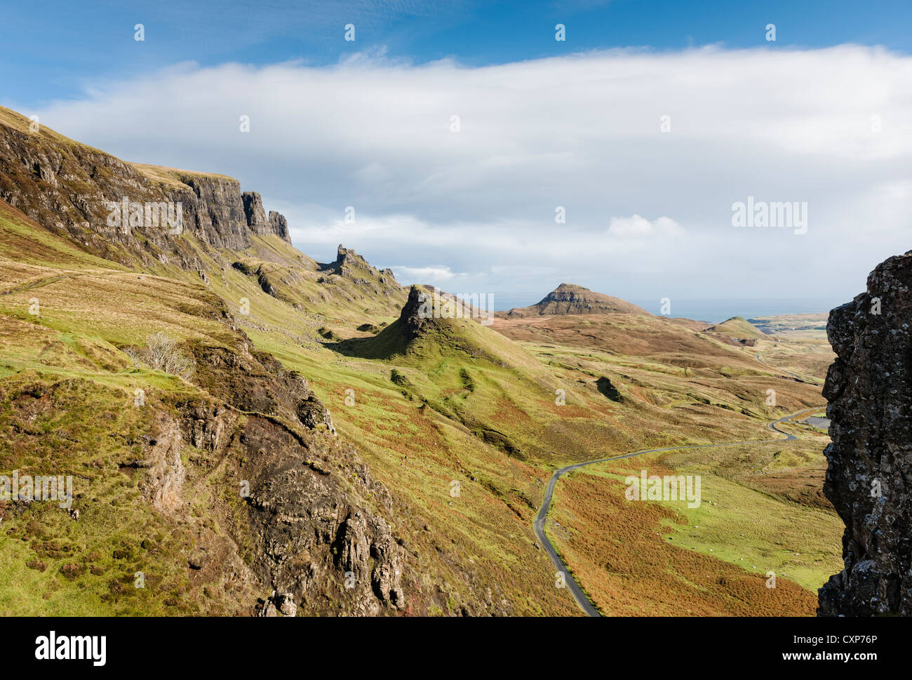 El Quiraing, Skye. Foto de stock