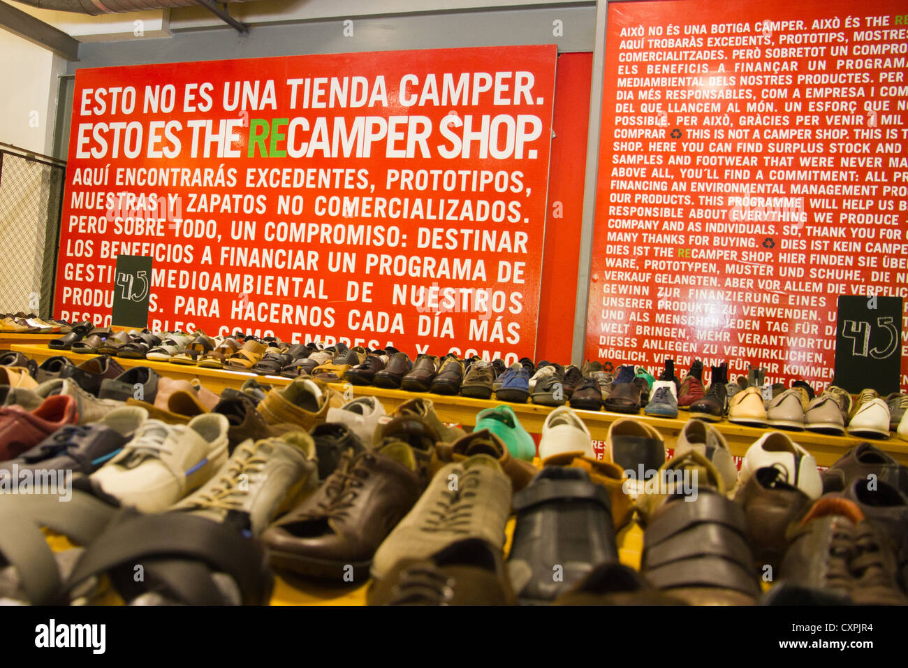 Tienda de Zapatos Camper tienda outlet, Inca Mallorca España