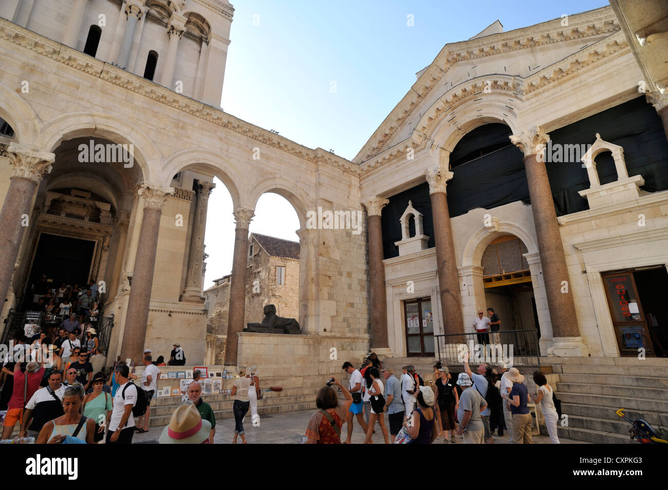 Croacia, Split, Palacio de Diocleciano Foto de stock