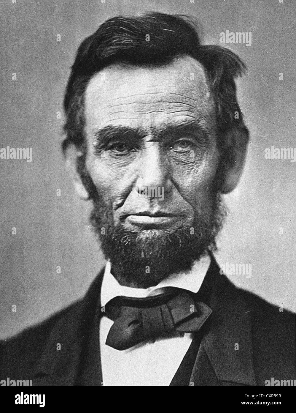 Abraham Lincoln 16º Presidente de los Estados Unidos Foto de stock