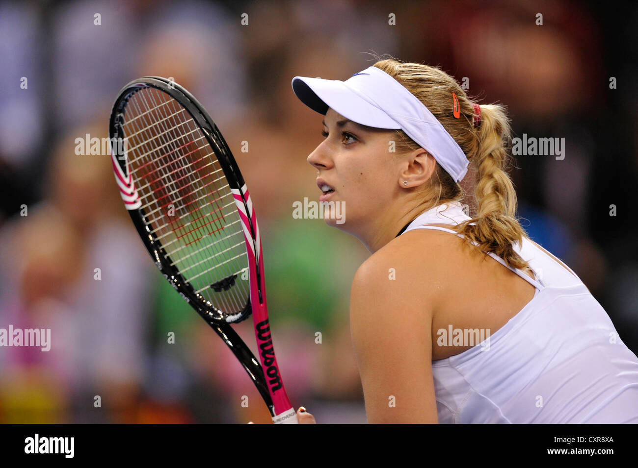 Sabine Lisicki, GER, partido de tenis internacional, Alemania vs. República Checa, FedCup, Federaciones Copa, Grupo Mundial 2012 Foto de stock