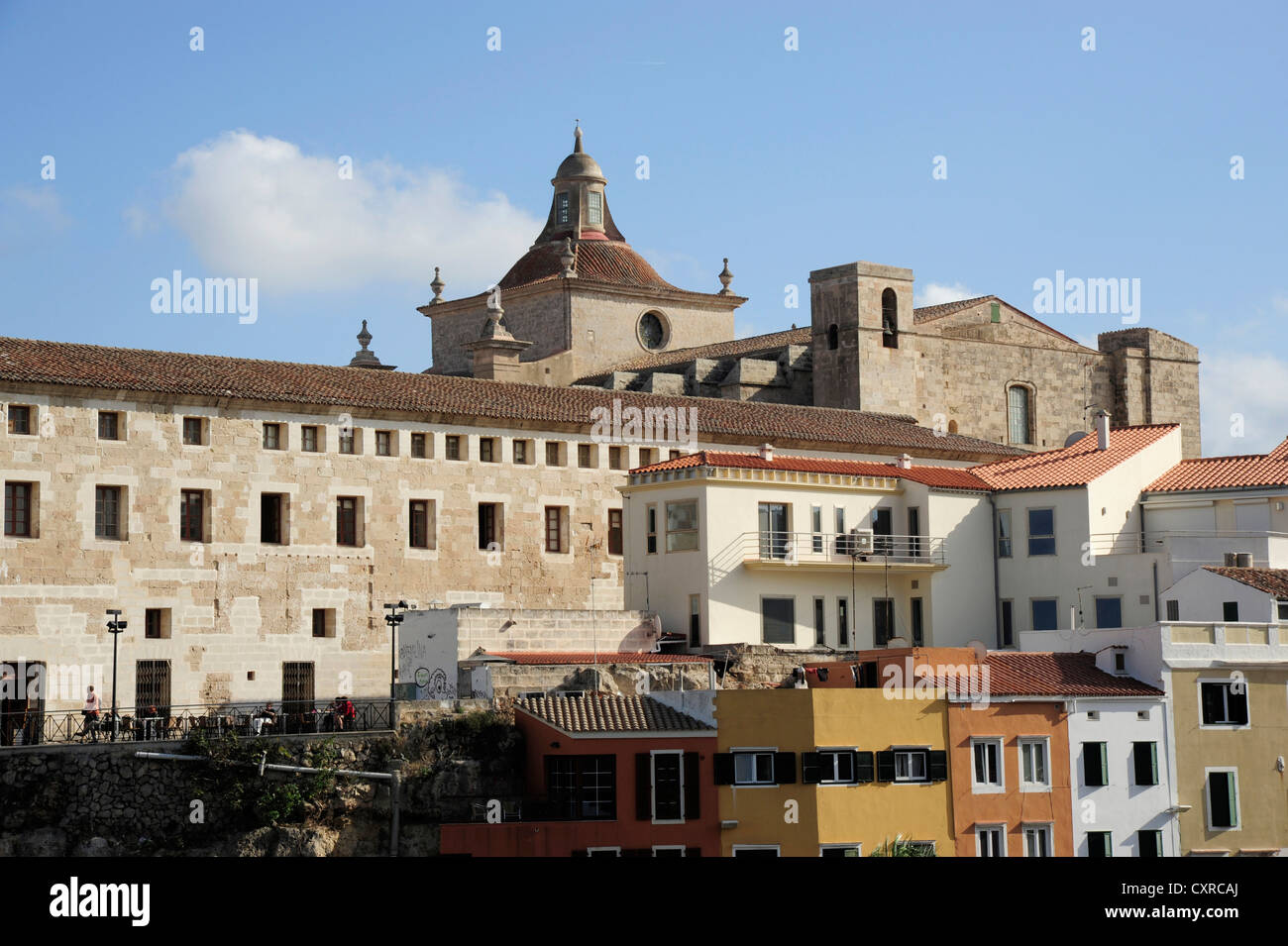 Iglesia y monasterio del Claustre del Carme, Maó, Mahón, Menorca, Menorca, Islas Baleares, España, Europa Foto de stock