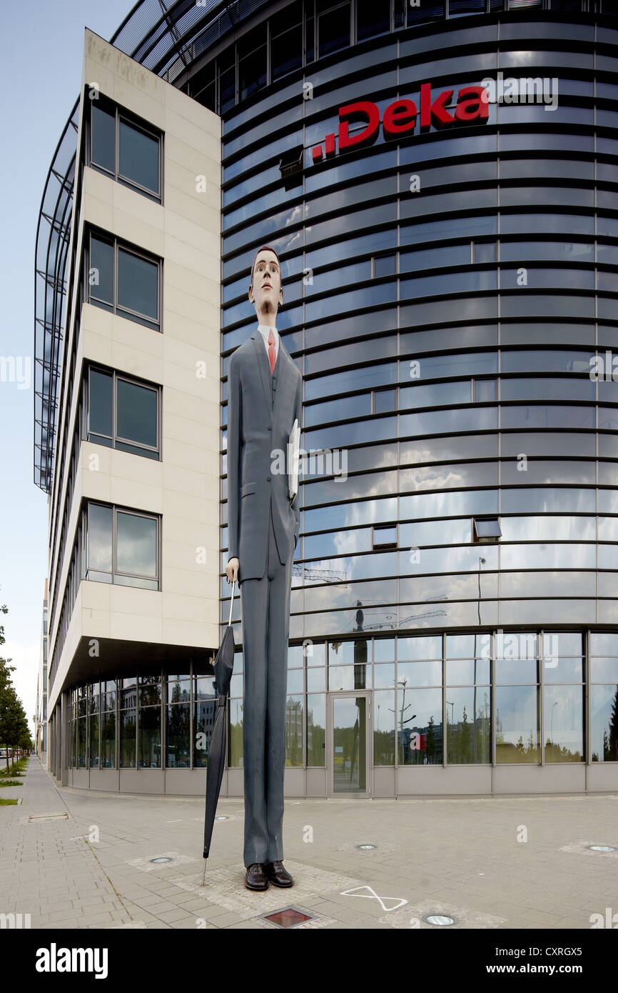 El edificio de la Deka Banco en Luxemburgo, Europa Foto de stock