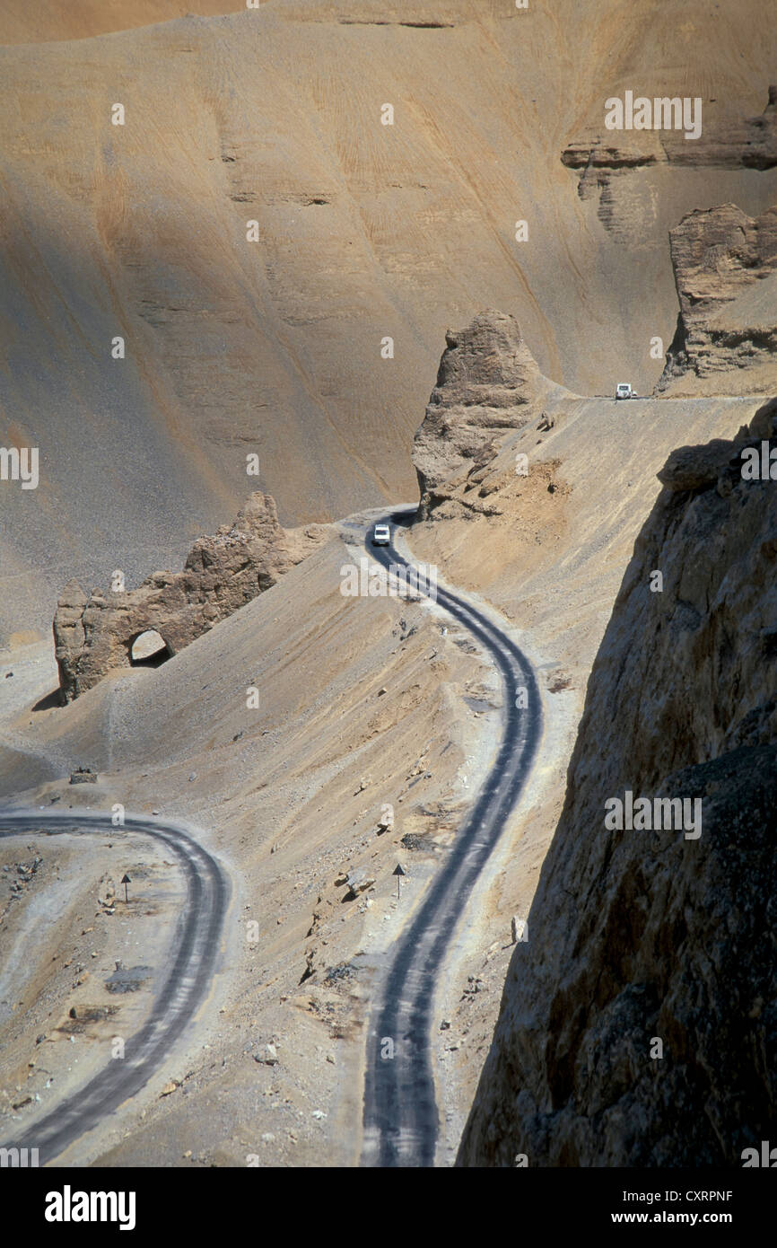 Desierto de altura, Manali Leh Highway, cerca de Pang, Ladakh, Jammu y Cachemira, India del Himalaya, en el norte de la India, India, Asia Foto de stock