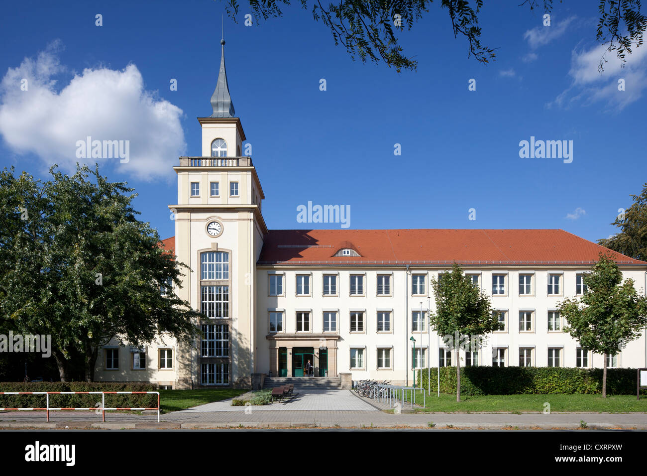 Staatliche Studienakademie, universidad de educación cooperativa, de Bautzen, Budysin, Alta Lusacia, Lusacia, en el Estado federado de Sajonia, PublicGround Foto de stock