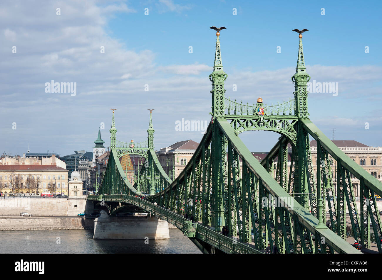 Puente Liberty, Budapest, Hungría, Europa Foto de stock