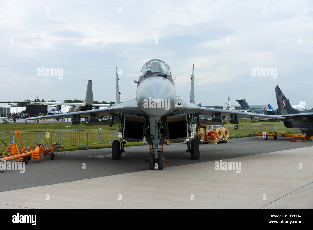 Multi-propósito de la caza de la Fuerza Aérea polaca Mikoyan MiG-29 Foto de stock