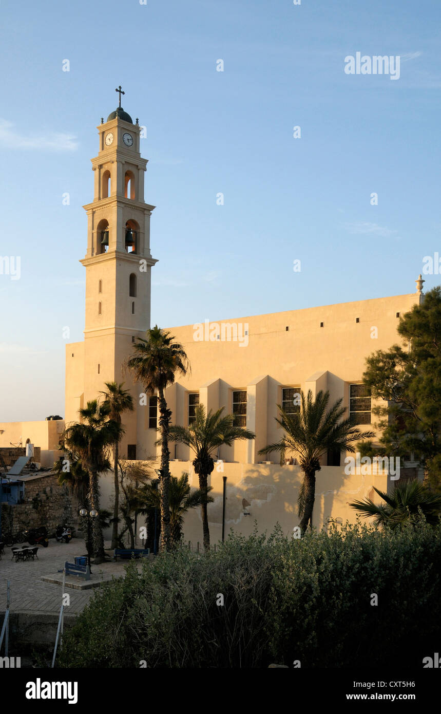 La Iglesia de San Pedro, Jaffa, Tel Aviv, Israel, Oriente Medio Foto de stock
