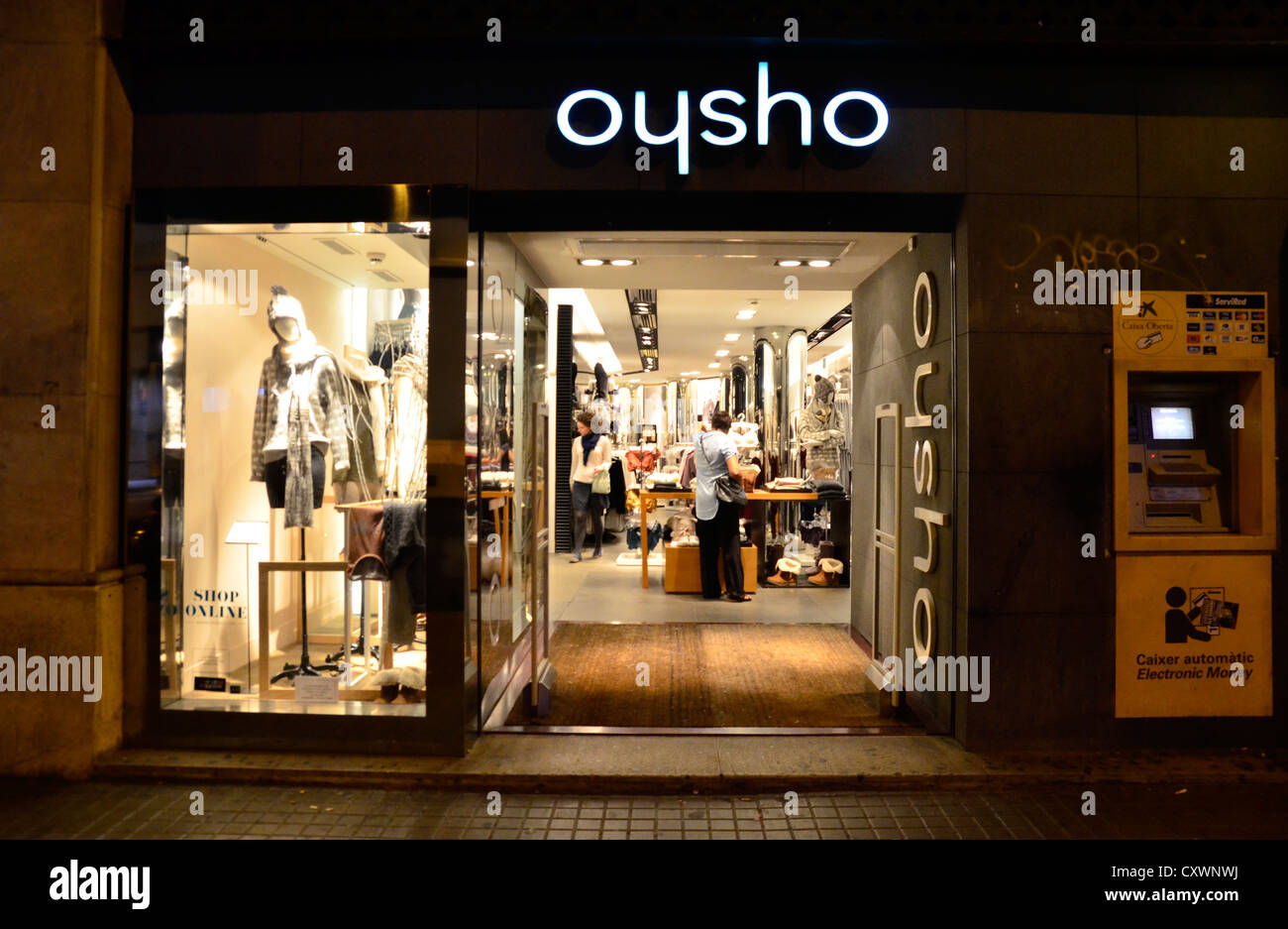 Oysho shop en la calle Pelayo - Barcelona Fotografía de stock - Alamy