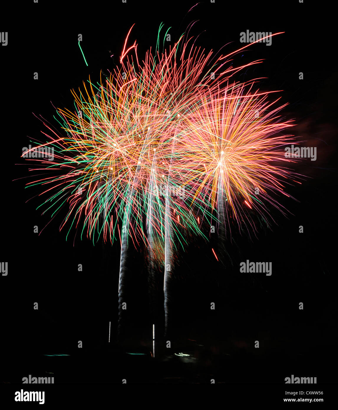 Fuegos artificiales Foto de stock
