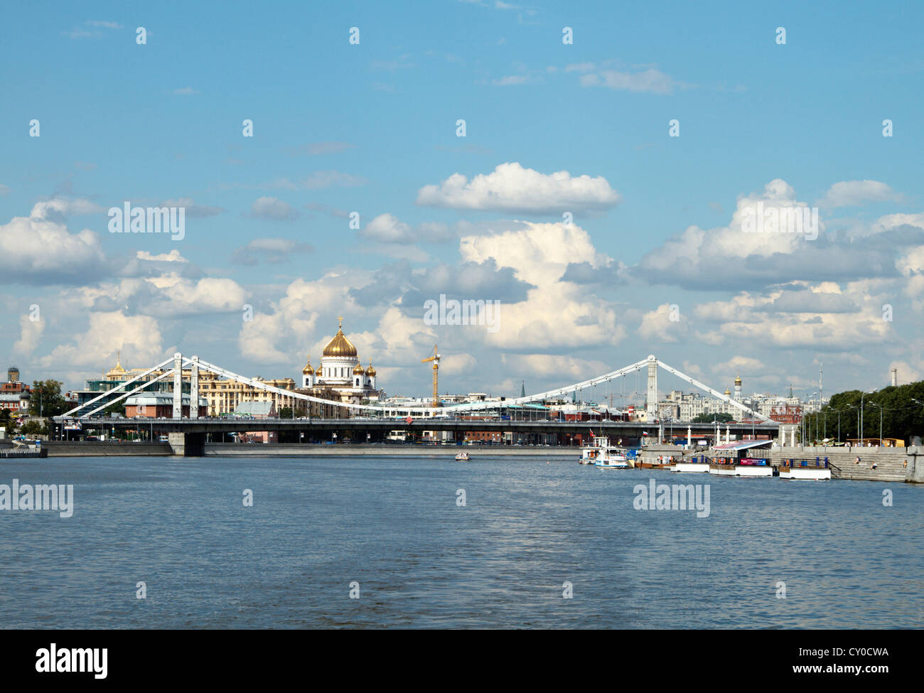 Puente Krymsky, Moscú, Rusia Foto de stock