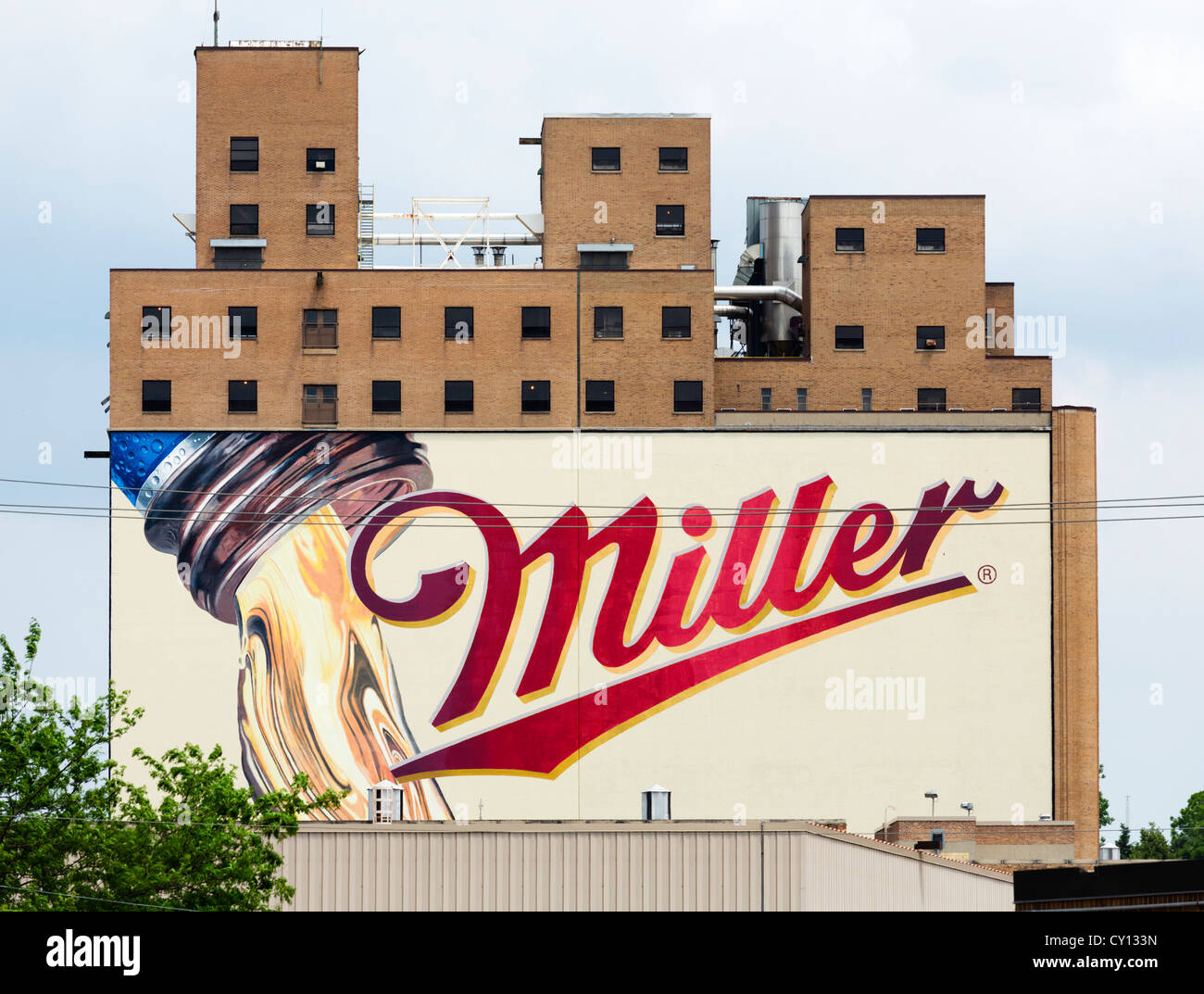 Miller Coors Brewery, West State Street, Milwaukee, Wisconsin, EE.UU. Foto de stock