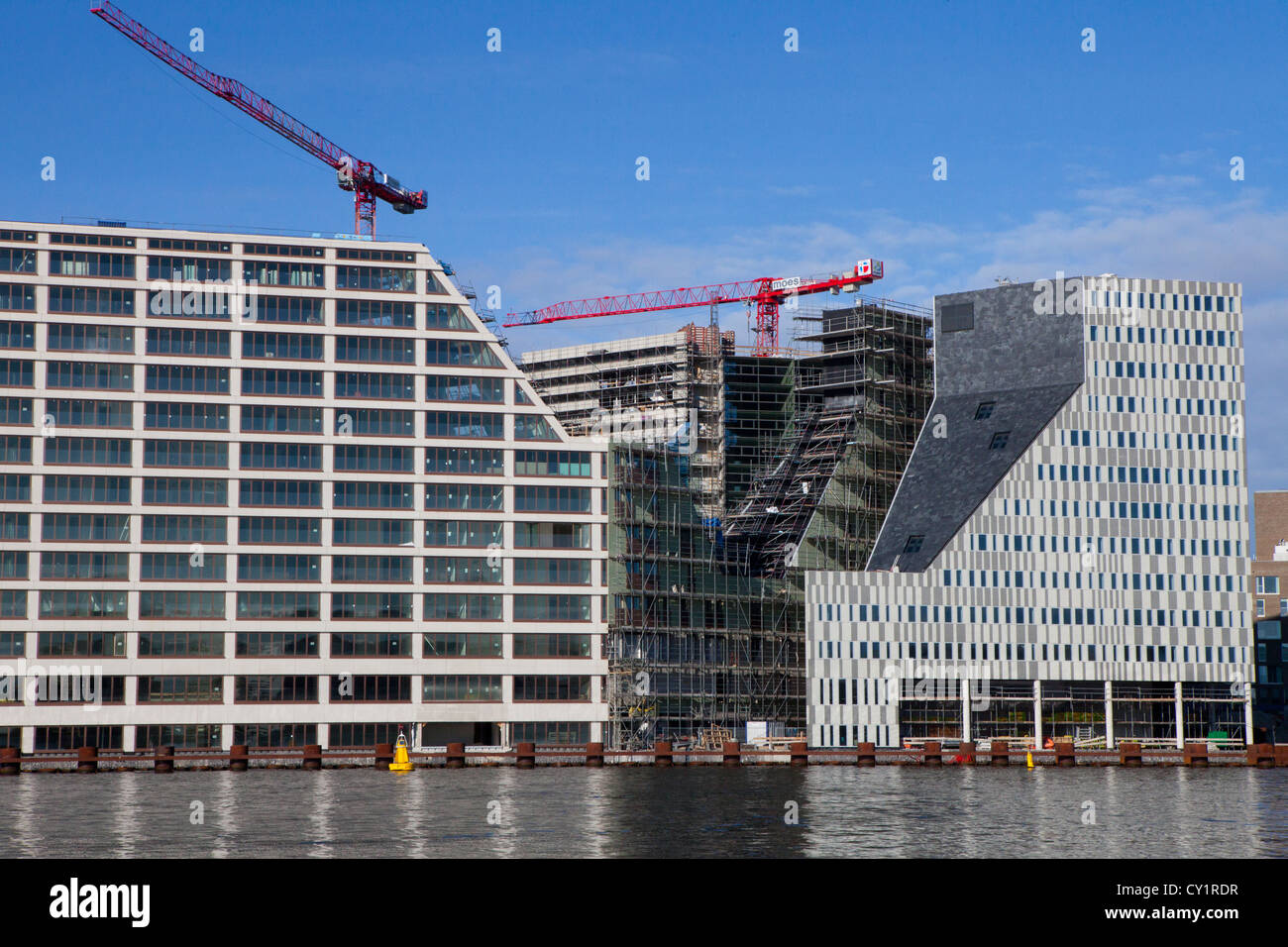 Nuevo proyecto de viviendas en Amsterdam Foto de stock