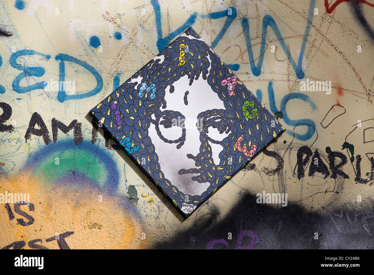 Muro John Lennon en Praga, República Checa Foto de stock