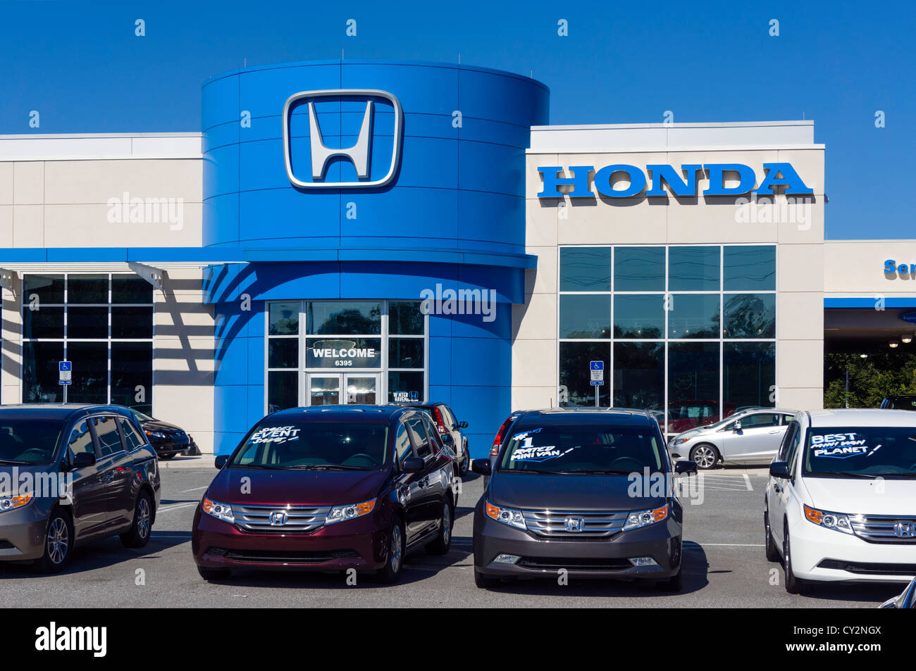 Concesionario de automóviles Honda, Winter Haven, Florida, EE.UU. Foto de stock