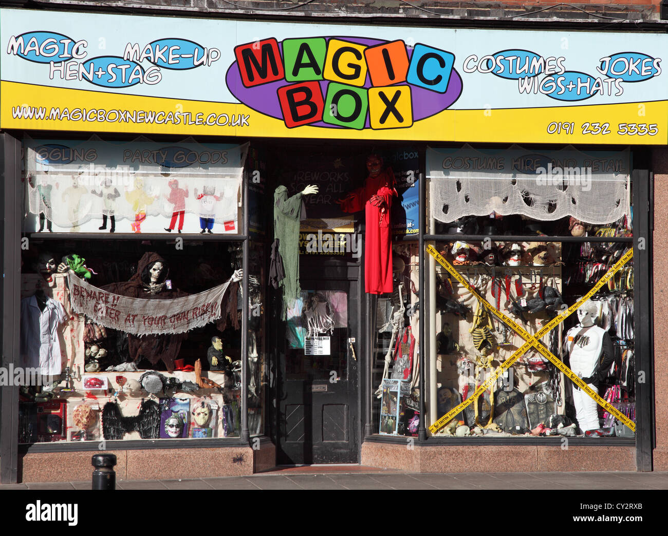 Caja Mágica shop Newcastle, noreste de Inglaterra Foto de stock