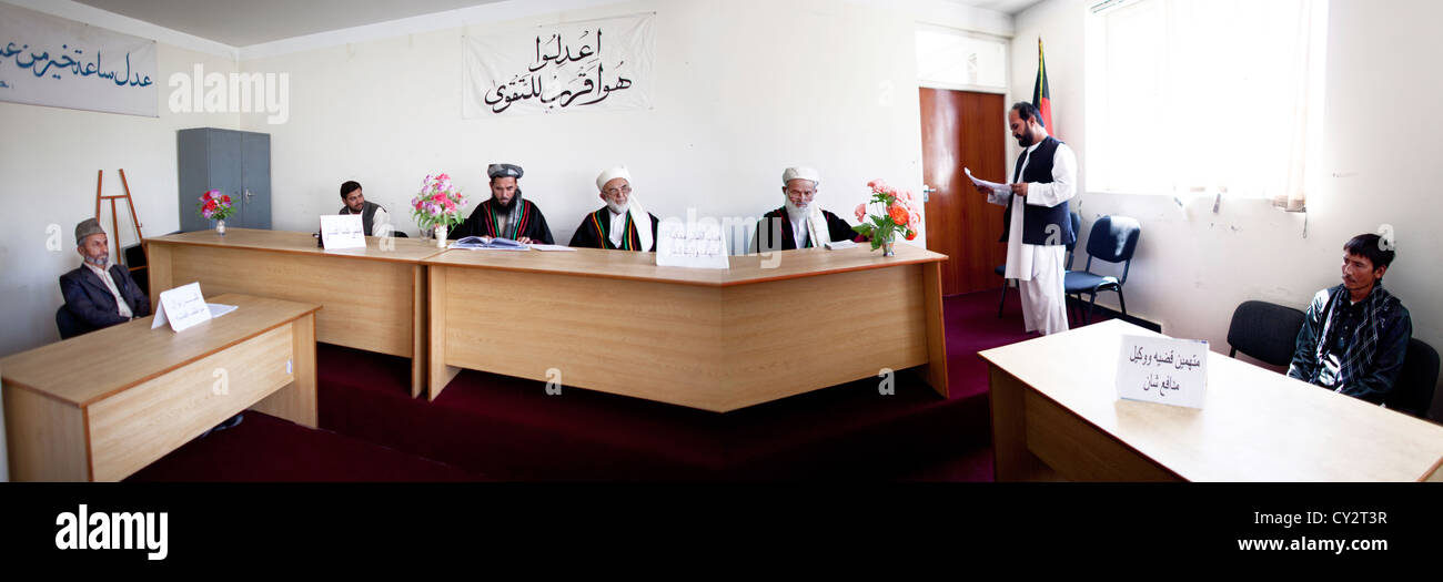Caso judicial en Kunduz, Afganistán Foto de stock