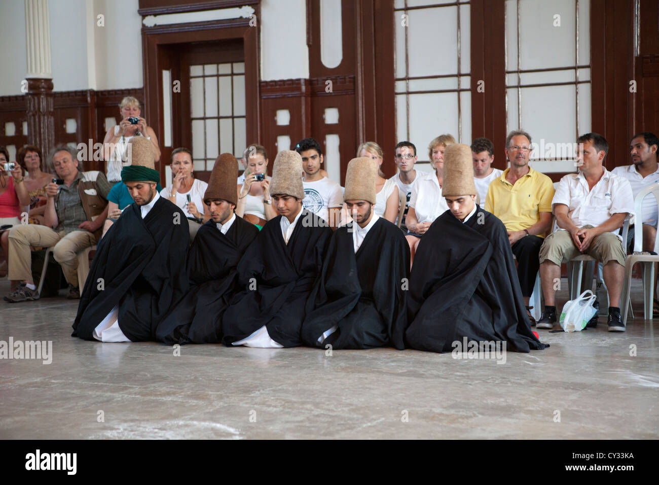 Danza de los Derwisj, Estambul Foto de stock
