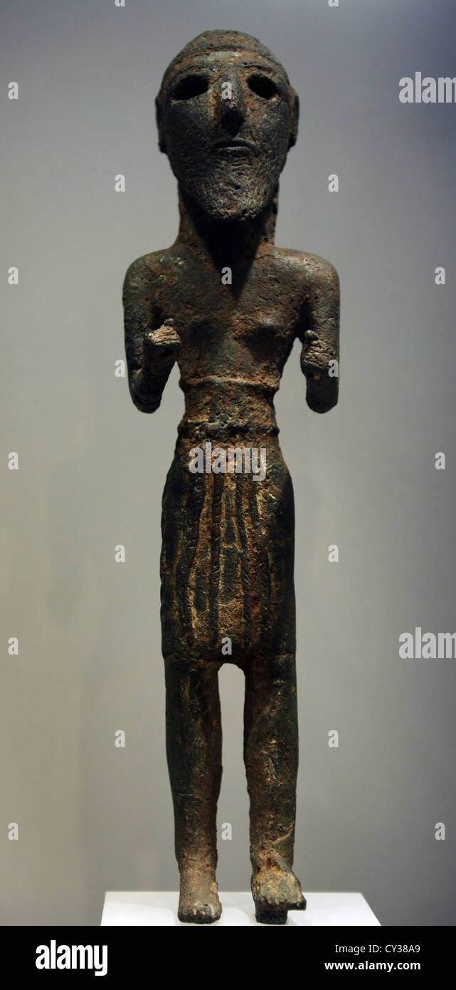 Estatuilla votiva. Oriente Medio. 6000-1200 BC. Ny Carlsberg Glyptotek Museum. Copenhague. Dinamarca. Foto de stock