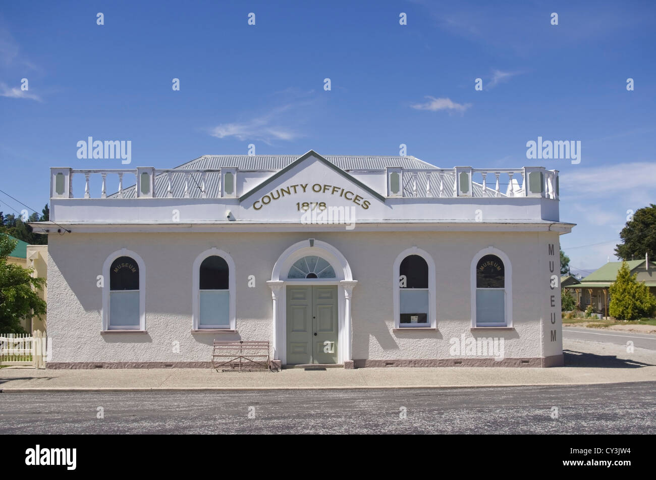Antiguo Edificio de Oficinas del Condado Naseby Otago Nueva Zelandia Foto de stock