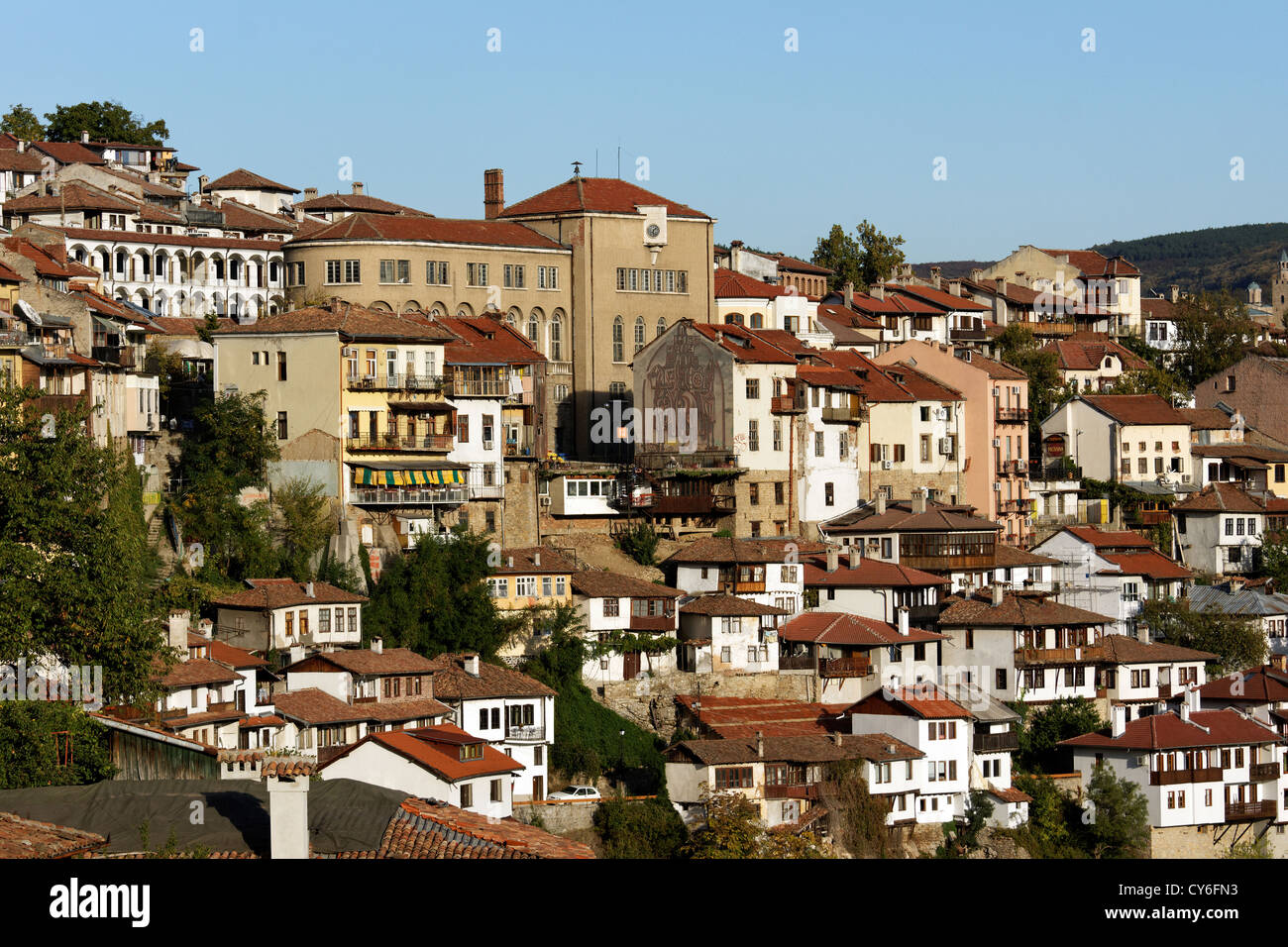 Ciudad de Veliko Tarnovo Foto de stock