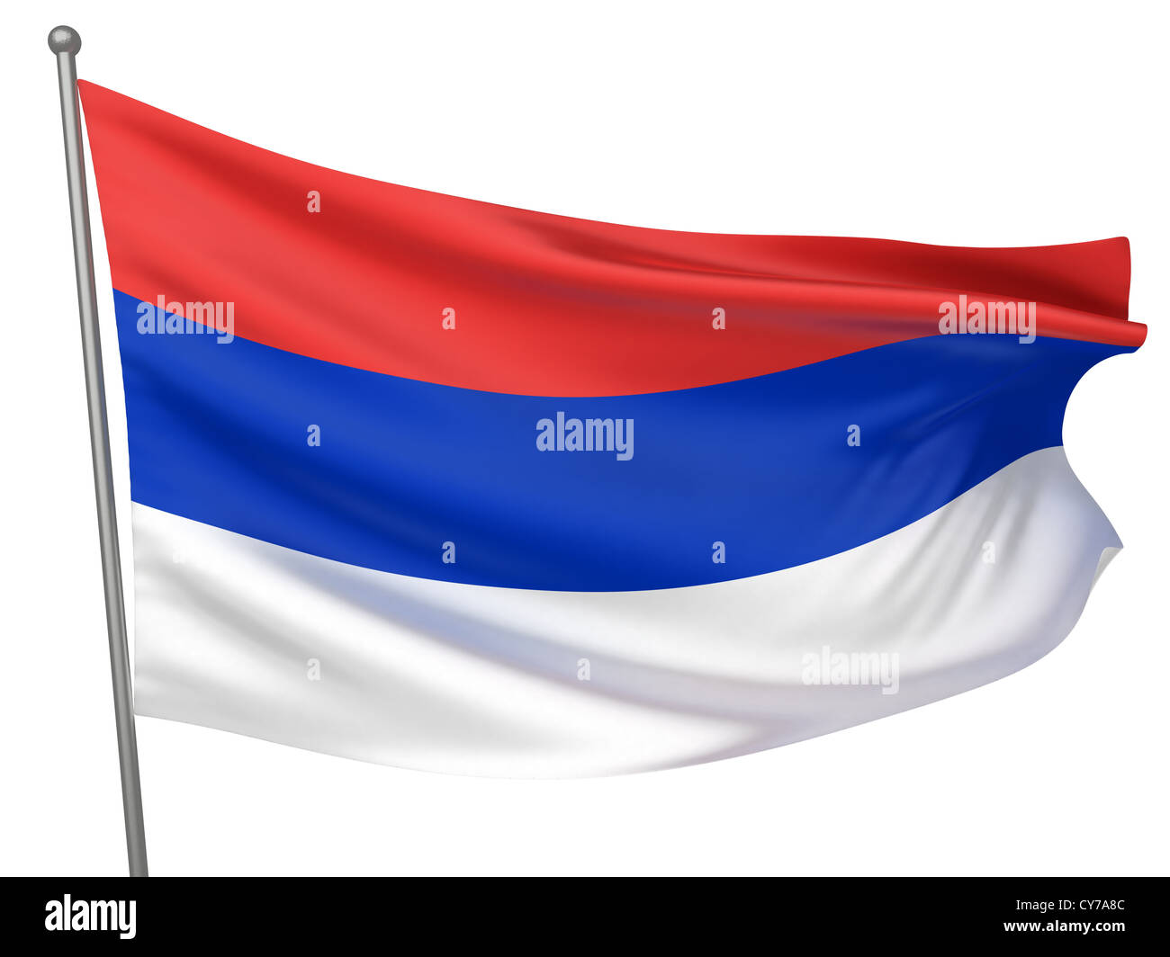 La bandera nacional de la República Srpska Todos los países