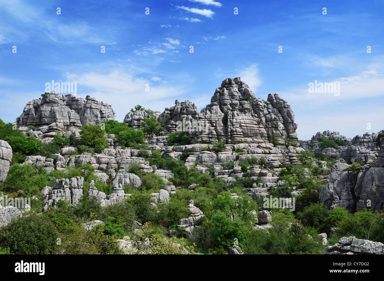 Impresionante paisaje cárstico Foto de stock