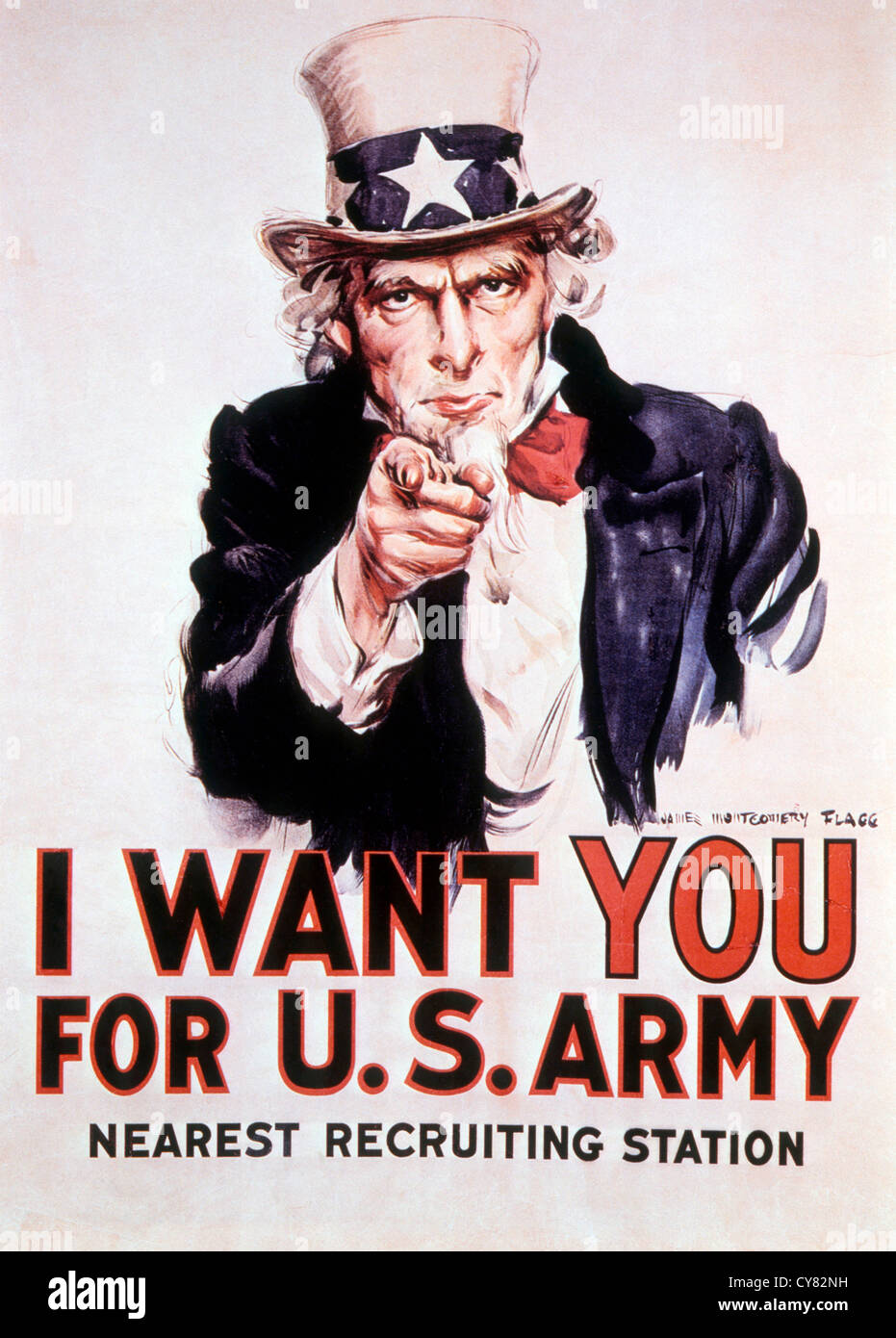Quiero que para el ejército de EE.UU., afiche de reclutamiento, 1917 Foto de stock