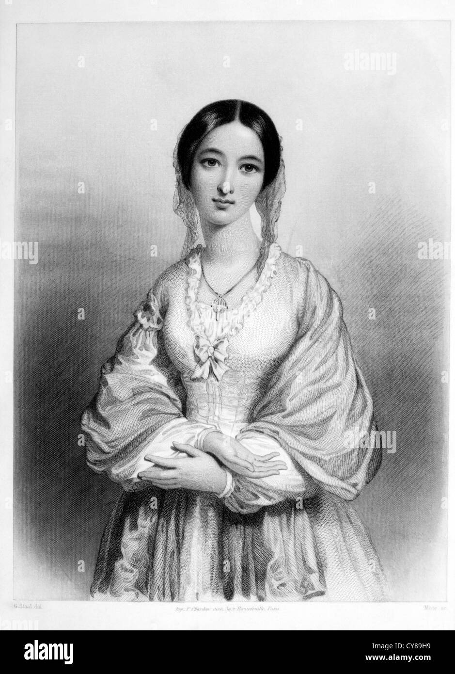 Florence Nightingale (1820-1910), inglés enfermera, fundadora de la enfermería moderna Foto de stock