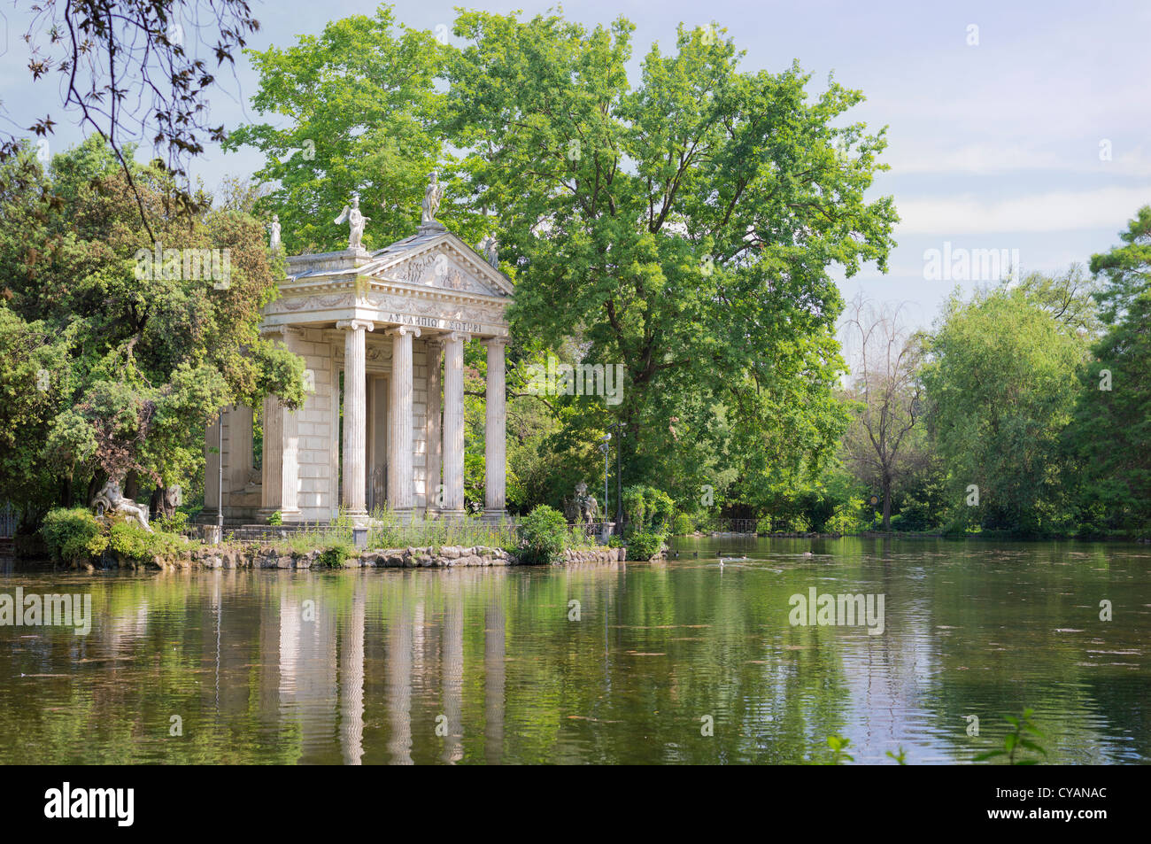 Parque Borghese Roma Italia Foto de stock