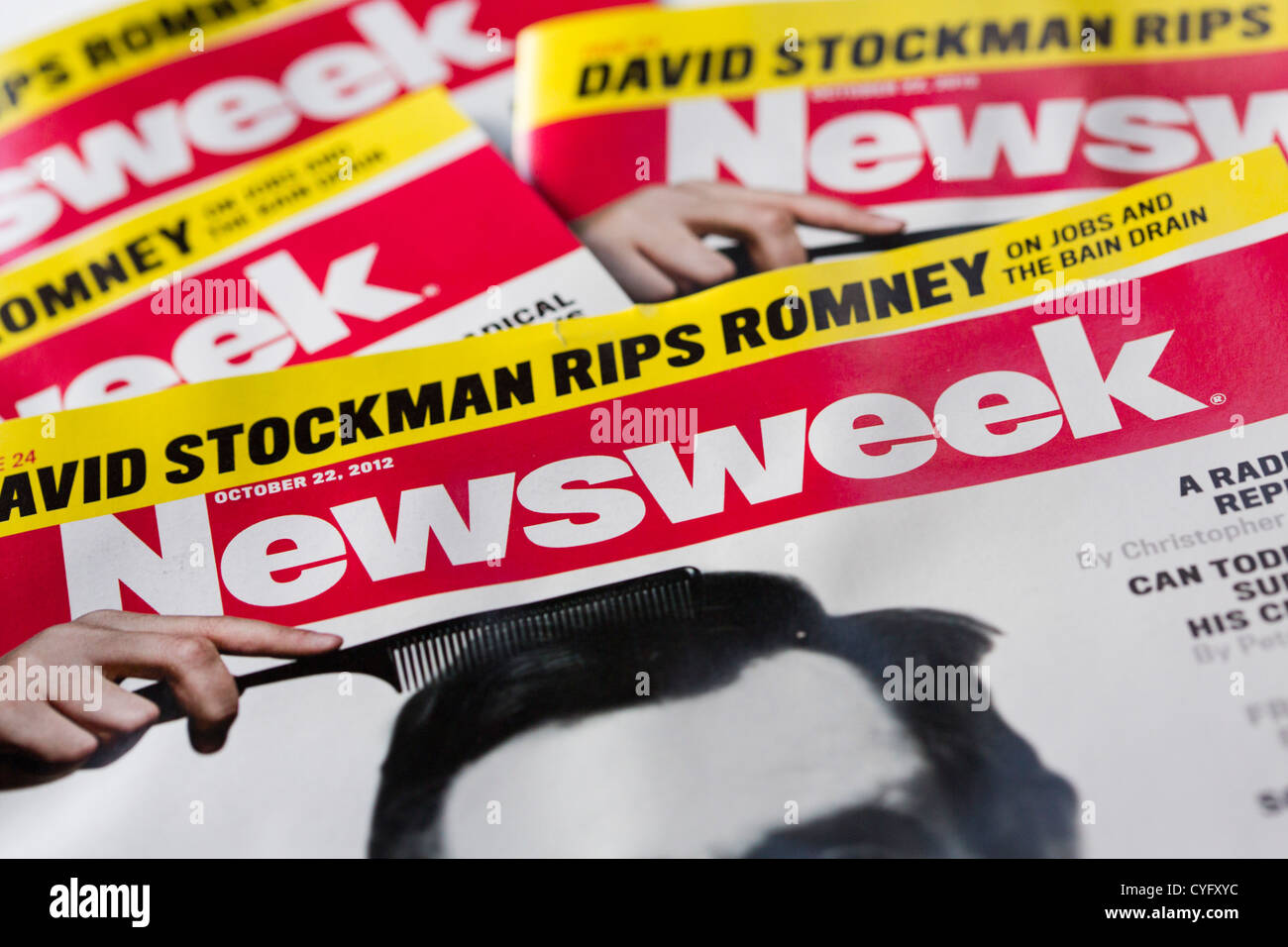 Las copias impresas de la revista Newsweek. Foto de stock