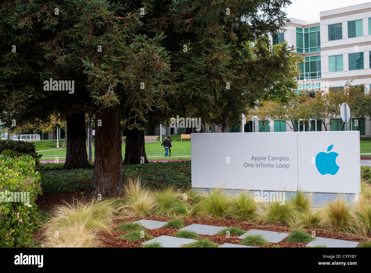 La sede de Apple Computer, 1 Infinite Loop. Foto de stock