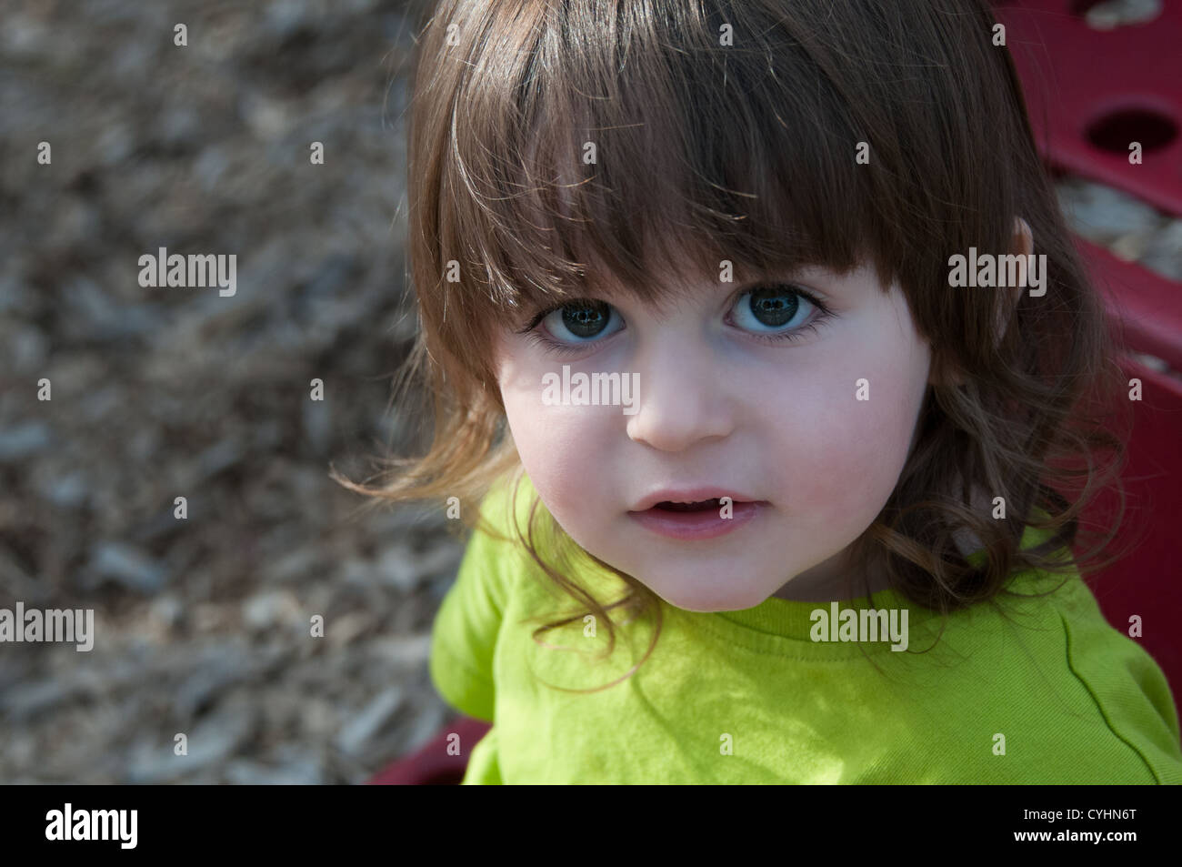 Retrato de un niño de 2 años. Foto de stock