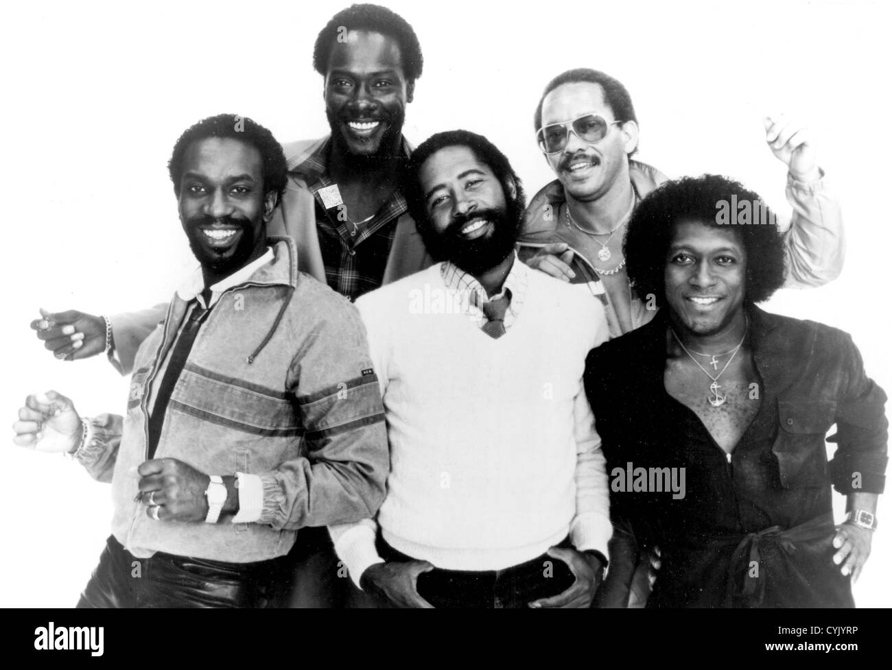 Las melodías foto promocional de nosotros funk rock del grupo alrededor de 1980 Foto de stock