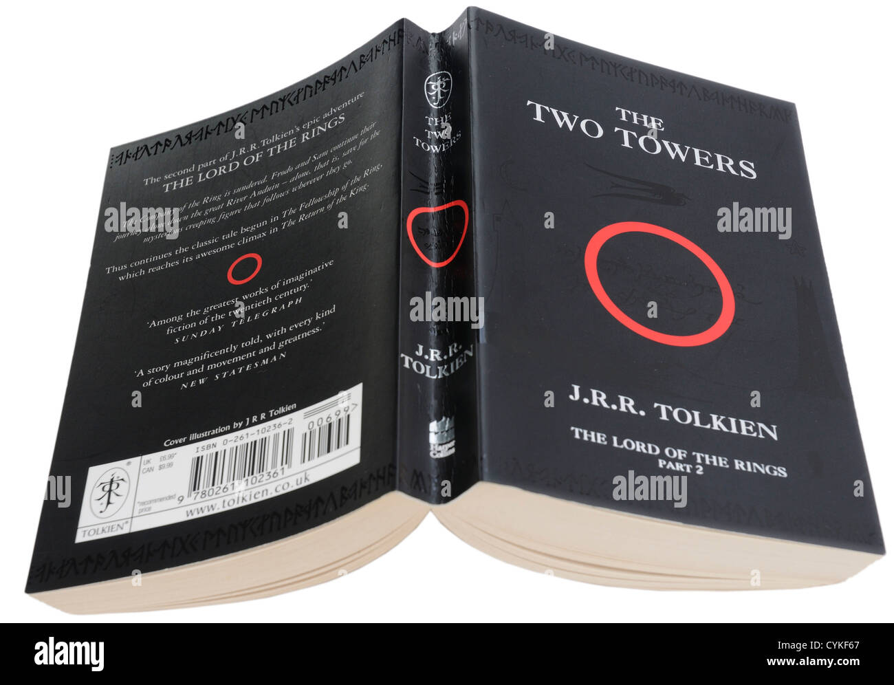 Las Dos Torres, la segunda parte de El Señor de los anillos de JRR Tolkein Foto de stock